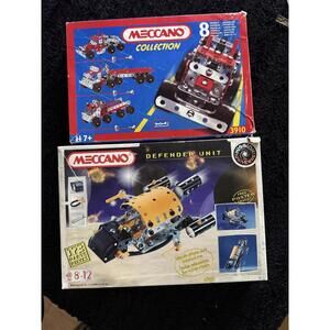 Meccano Collection 3910 (1994) & 4810 (1997) Partial Sets, Defender Unit, Constr
